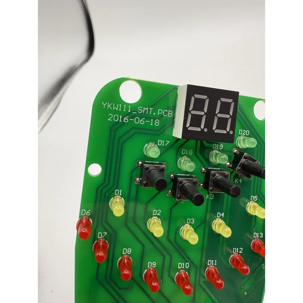 Relaxzen Heat & Vibration Hand Controller For Recliner 6 Button 8 Pin YKW111_SMT